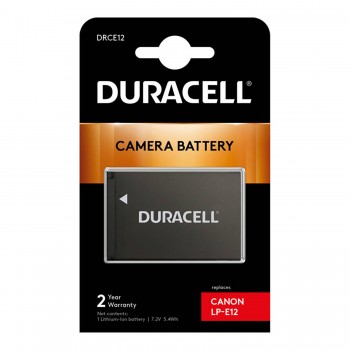 Baterija Duracell DRCE12 7,2 V 750 mAh Li-Ion - Canon LP-E12, EOS