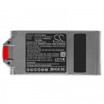 DYSON SV15 SV16 SV18 SV22 25.2V 4000mAh Li-Ion akumuliatorius, skirtas DYSON V11 Absolute Extra Pro V11 Animal V11 Click-In V11 Fluffy Extra