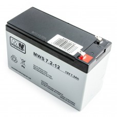 Baterija MW Power MWS 7.2-12 12V7.2Ah, skirta signalizacijos UPS Žaislai Kasos aparatas