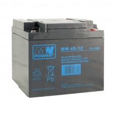 MW Power MW 45-12 12 V 45 Ah AGM priežiūros nereikalaujantis akumuliatorius