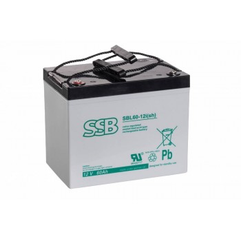 SSB SBL 60-12i(sh) 12V 60Ah AGM Akumuliatorius, nereikalaujantis priežiūros, skirtas buferiniam darbui