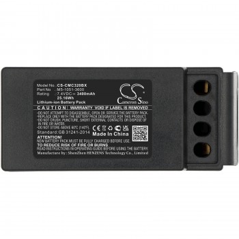 Cavotec MC-3000 MC-3 krano  akumuliatorius Tipas. M5-1051-3600 2 kontaktai 7,4 V 3400 mAh Li-Ion