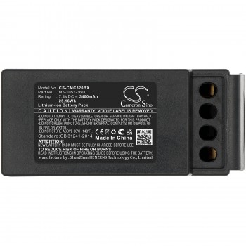 Cavotec MC-3000 MC-3 krano akumuliatorius Tipas. M5-1051-3600 2 kontaktai 7,4 V 3400 mAh Li-Ion