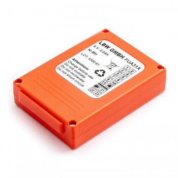 Originali LBW baterija HBC Radiomatic Fub05AA Fub5AA 6V 2000mAh NiMH - BA205000, BA205030, BA225000, BA225030, BA225031