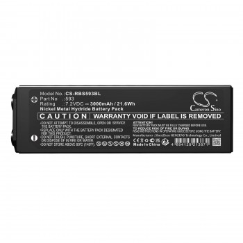 Scanreco baterija 16131 17162 593 592 590 960 GP222101 RSC7220 593 GP211501 YT231018 98384265 8991163 7,2 V 3000 mAh NiMh