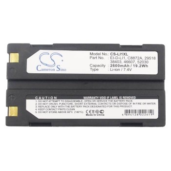 TRIMBLE 29518, 38403, 46607, 52030 7,4 V 2600 Ah ličio jonų akumuliatorius, skirtas 54344, 5700, 5800, 92600, MT1000, R7, R8, STR-8 serijai