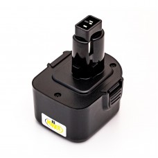DeWalt DE9037, DE9074, DE9501, DW9572, DW9072 12V 3.0Ah NiMH Akumuliatorius, skirtas elektriniams įrankiams DW12K, DW907K2, DW927K2, DW940K, DW956K2, DW980K2H