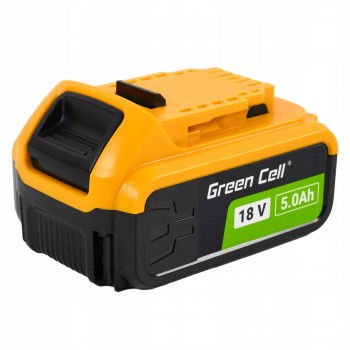 Green Cell DeWalt DCB180, DCB181, DCB182, DCB183, DCB184, DCB185, DCB200, DCB201, DCB203, DCB204, DCB205, DCB206 18V 5.0Ah ličio jonų  baterija, skirta elektriniams įrankiams