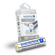 Baterija EverActive 18650 žibintuvėliams 3,7V / 2600 mAh / Li-Ion (pakraunami USB) su dėžute