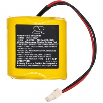 Baterija Visonic 103-302891 103-302915 6V 1350mAh Li-MnO2  Visinic Next CAM PGS Next CAM K9 PG2