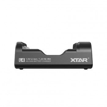 XTAR L4 įkroviklis, skirtas R03 / LR03 / AAA ir R6 / LR6 / AA ličio jonų bei 1,5 V NiMH baterijoms