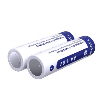 „Xtar R6“ / AA / LR06 1,5 V ličio jonų 2000 mAh akumuliatorius su apsauga, 4 vnt. dėžutėje