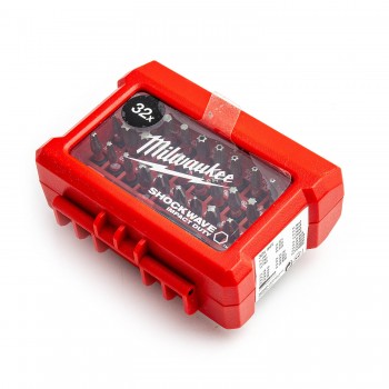 Antgalių rinkinys 32 vnt. „Shockwave Compact Cassette Milwaukee“ 4932464240