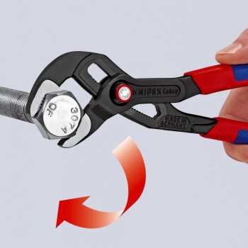 Naujos kartos KNIPEX Cobra QuickSet reguliuojamos vamzdžių žnyplės 8721300