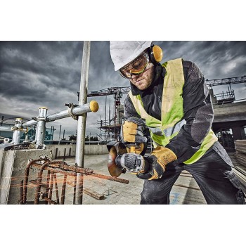 18 V XR 125 mm Li-Ion kampinis šlifuoklis su DeWalt bešepetėliniu varikliu