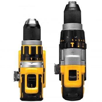 18V XR 2x2Ah 13 mm DeWalt bešepetėlinis gręžtuvas / šepetys su smūgiu