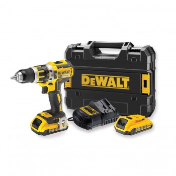 18V XR 2x2Ah 13 mm DeWalt bešepetėlinis gręžtuvas / šepetys su smūgiu