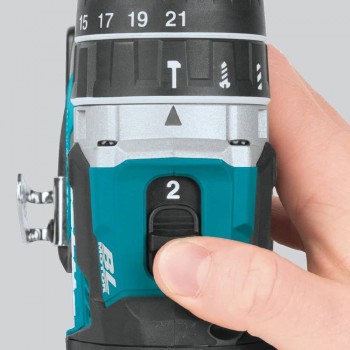 Makita DHP484Z 18V 13 mm Li-Ion akumuliatorinis 2 greičių smūginis gręžtuvas ir gręžtuvas