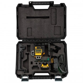 12 V XR 3x360 1x2 Ah DeWalt žalios kryžminės linijos lazeris