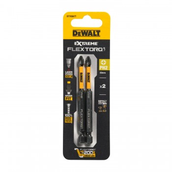Smūginiai antgaliai PH2 89mm 2vnt. DeWalt DT70567T