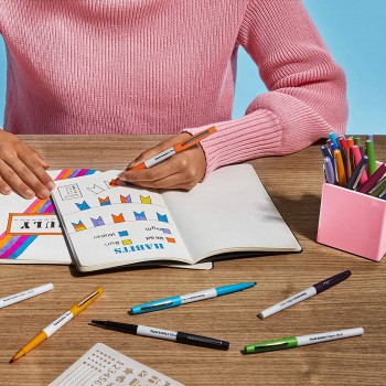 Tušinukų rinkinys piešimui PaperMate Flair Bold 12 (1,2mm) - 2138474