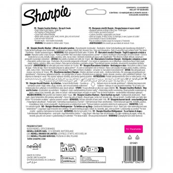 Kūrybiški Sharpie akriliniai žymekliai žemės spalvų (kūginis galiukas) 12 vnt. - 2213421