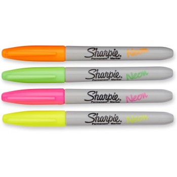 Markerių rinkinys Sharpie Fine NEON 4 vnt. - 1985855