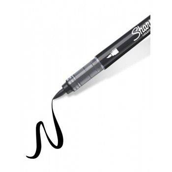 Sharpie akrilinis žymeklis Juodas (juodas) - teptuko galiukas, 1 vnt. - 2218069