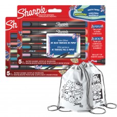 Sharpie akrilinių žymeklių rinkinys 10 vienetų Earth Colours su dažų maišeliu