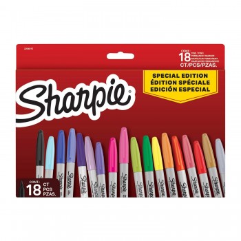 Sharpie Fine Special Edition 18 spalvų permanentinių žymeklių rinkinys