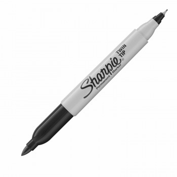 Sharpie Twin Tip juodas žymeklis 2 vnt. - 1986454