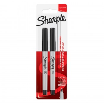 Sharpie Ultra Fine laineriai, 0,5 mm, juodi, 2 vnt. - 1985878