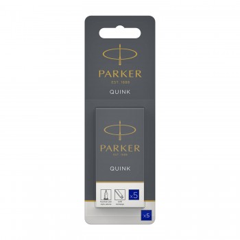 Parker rašalo kapsulės, ilgos mėlynos spalvos, 5 vnt. – 1950403