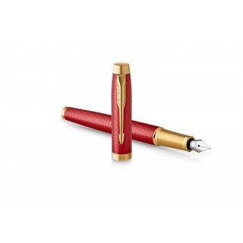 Parker IM Red GT tušinukų rinkinys dovanų dėžutėje su dovanų maišeliu