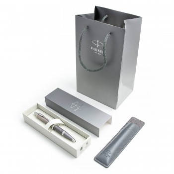 Parker IM Rituals Turquoise Grey tušinuko rinkinys su dėklu ir dovanų maišeliu