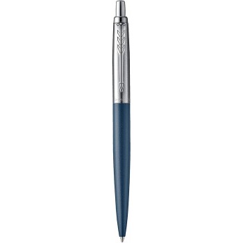 Parker Jotter XL Primrose Matte Blue rašiklis su mėlynu A5 užrašų sąsiuviniu