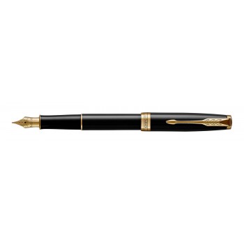 Plunksnakotis Parker Sonnet Black Lacquer GT (M) dovanų dėžutė - 19341459