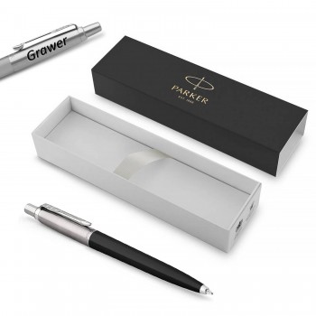 Parker Jotter Originals Black Gel Pen (juodas) su graviravimu