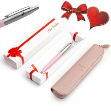 Parker Jotter Originals rožinis PINK tušinukas su dangteliu su graviūra „For You“ Valentino dienos dovana