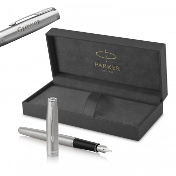 Parker Sonnet Stainless Steel rašiklis CT (M) su graviravimu