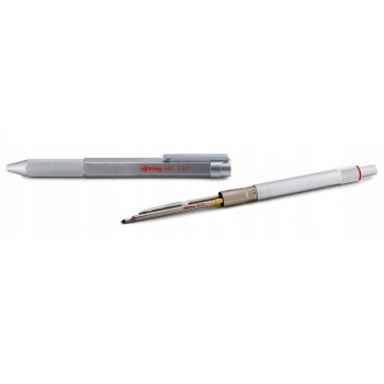 3 in 1 Rotring MULTIPEN tušinukas ir pieštukas 600 sidabrinės spalvos - 2164109