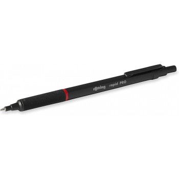 Rotring Rapid Pro profesionalus metalinis tušinukas, juodas 1904292