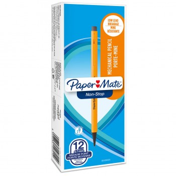 Paper Mate Non-Stop automatinis pieštukas | 0,7 mm | HB #2 | geltonomsas korpusas | 12 vnt.