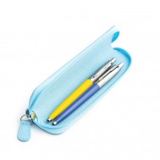 Parker Jotter Originals Yellow ir Blue Tušinukų dovanų rinkinys su mėlynu dėklu
