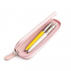 Parker Jotter Originals Yellow ir Pearl Tušinukų dovanų rinkinys su rožiniu dėklu