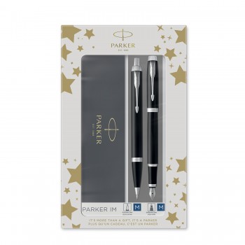 Parker Rinkinys: Plunksnakotis + Tušinukas IM Black CT - 2093215
