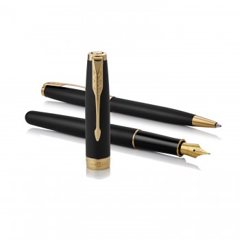 Parker Rinkinys: Plunksnakotis + Tušinukas Sonnet Black GT - 2093371